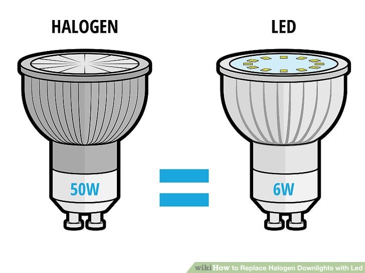 انتخاب وات مناسب جایگزین لامپ هالوژن